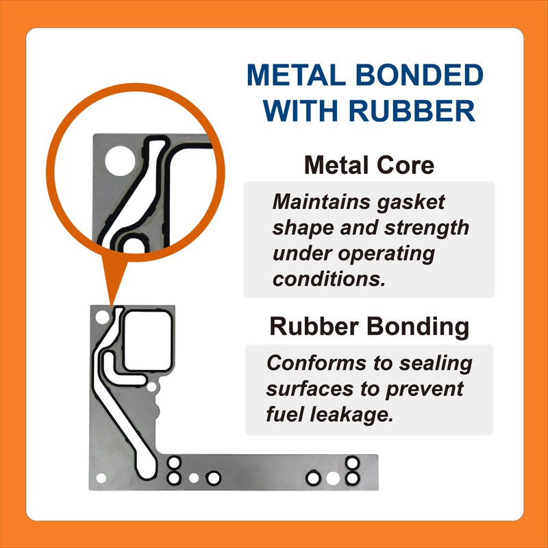 BTS-4965689 Fuel Control Housing Gasket, Compatible with Cummins ISX Engine,