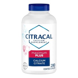 Citracal Calcio  Vitamina D3 Maximum Plus 280 Tabs Bayer Sabor Neutro Con zinc Cobre y Manganeso Con la cantidad adecuada de calcio y vitamina D...   