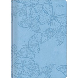Ladytimer Deluxe Sky 2024 Pocket Calendar A6 (10.7 x 15.2 cm) Tucson Cover with Embossed Motif Weekly 128 Pages Alpha Edition