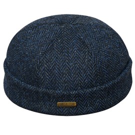 Sterkowski Docker Leon Beanie Harris Tweed 58 cm Blue/Black