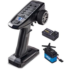 Carson 500500111 FS 3K Reflex Wheel Pro 4 2.4GHz + 5 kg Servo Remote Control Model Building, Accessories, Receiver, RC Spark, 2 4 GHz Remote Control, Trim Function