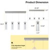 BESTWEST Pendant Lights Kitchen Island with Remote, 3000K-6000K Dimmable LED