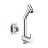 PDPBath Brass Shower Arm Diverter with Adhesive Handheld Holder for