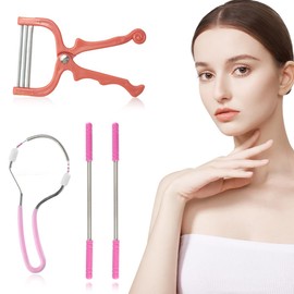 XYTAHDM 4 Pack Facial Hair Remover, Facial Hair Remover, Gentle Removal of Hair on Upper Lip, Chin, Cheeks and Neck, Suitable for Women, Facial Hair Removal Beauty Tools