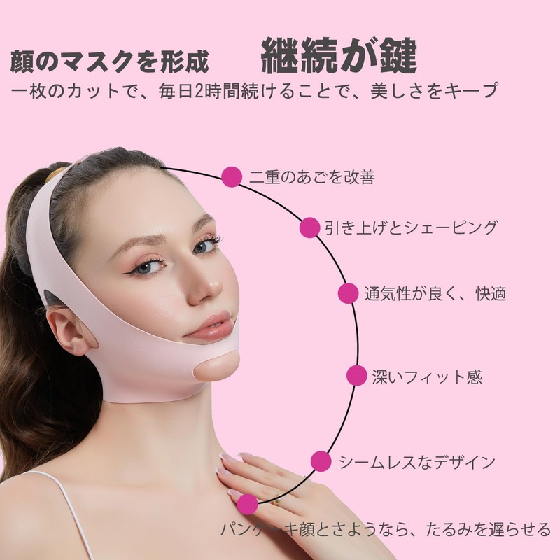 YINGMAN Lift Up Mask, Small Face Correction Face Belt, Face