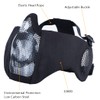 AOUTACC Airsoft Protective Gear Set, Half Face Mesh Mask with