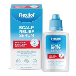 Flexitol Scalp Relief Serum for Itchy Scalp with 2% Colloidal Oatmeal, 2 Ounce, FSA Eligible