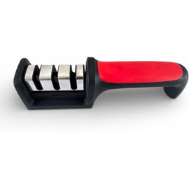 Generic Afilador de cuchillos de tungsteno y cerámica de 3 etapas - Mango antideslizante