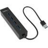StarTech.com Startech ST4300PBU3 4-port Portable USB 3.0 Hub with Built-in