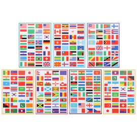 7 Sheets Country Flags Stickers Face Tattoo Face Stickers Country Flags of the World World Countries 7 Sheets World Cup European Union Olympic Games Decoration