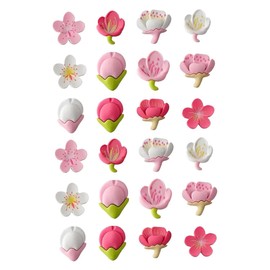 Operitacx 3D-reißzwecken in Blumenform Aus Kunstharz 24 Stück Dekorative Reißzwecken Für Die Pinnwand Für Büro Schule Heimdekoration