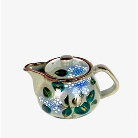 Bakkaen Kyutani [Teapot / Teapot] Large Hydrangea Blue & Blue [Back image]