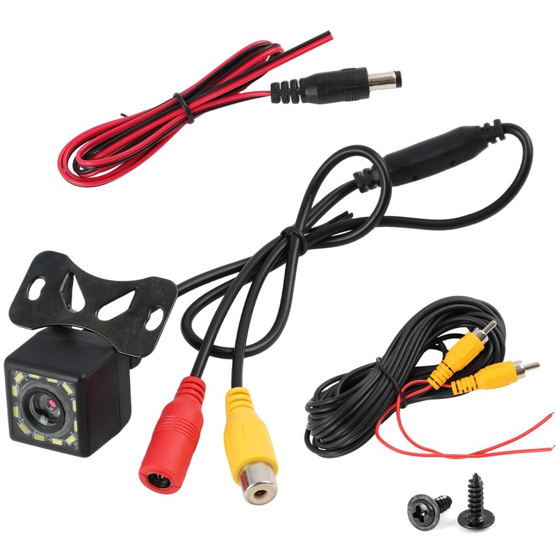Car Backup Camera Reversing Camera with 12-LED Night Vision, Waterproof