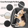 Zerbuger Rectangle Cat Dog Bed for Large Medium Small Pets