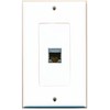 RiteAV - 1 Cat6 Shielded Ethernet Port Decorative Wall Plate