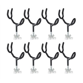 weyleity Fishing Rod Holders for Boat 8Pcs of 20 Degree 4 Inch Sure Grip Steel Rod Boat Holder Fishing Rod Holder with Mounting Base Boat Rod Holders for Fishing