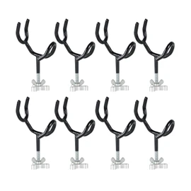 weyleity Fishing Rod Holders for Boat 8Pcs of 20 Degree 4 Inch Sure Grip Steel Rod Boat Holder Fishing Rod Holder with Mounting Base Boat Rod Holders for Fishing