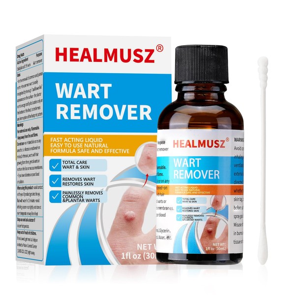 HEALMUSZ Wart Remover Liquid with 5% Salicylic Acid – Freeze
