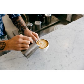 notNeutral Lino Porcelain Cup & Saucer Double Cappuccino 6 oz (White, 6 oz, 6)