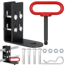 Hoolerry Zero Turn Lawn Mower Trailer Hitch and Magnetic Hitch Pin 1/4 (6mm) Thick Heavy Duty Steel Lawn Trailer Kit with Pin for Mowers, Tractors, Hauling Trailers