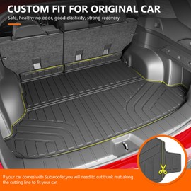 powoq Trunk Mat Compatible with 2025 Subaru Forester Cargo Liner TPE Trunk Liner All Weather Protection Cargo Mat Replacement for 2025 Subaru Forester Accessories (Trunk Mat)