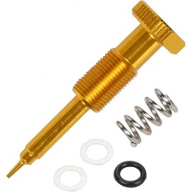 NICECNC Gold Extended Fuel Screw Air Mixture Carb Air Carburetor Aluminum Compatible with Suzuki DRZ400S 2000-2022 DRZ400SM 2000-2022 Replace Adjuster Part 13279-33E00,See Fitment