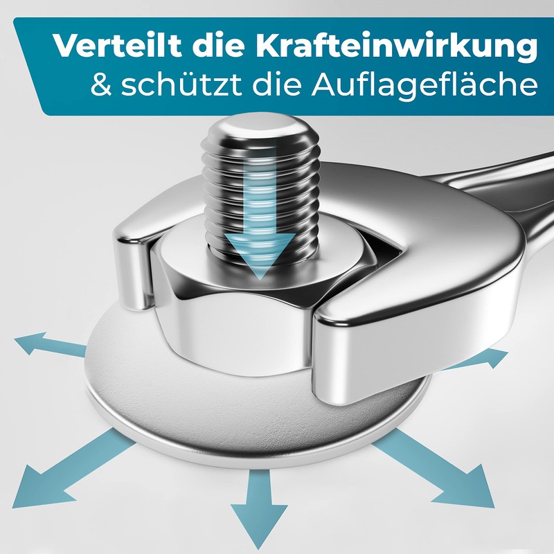 FIXXIA® Washers Stainless Steel M6 – [Set of 25] –