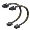 Cable Matters 2-Pack 8 Pin PCIe Extension Cable - 10
