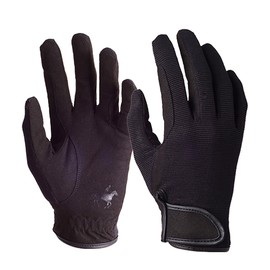 WDEC Horse Riding Gloves for Equestrian Ridng Professional, Breathable and Soft, Touchscreen Horse Riding Gloves, for Cycling Riding and Outdoor Activities exercise (black, M)