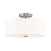 Livex Lighting 3 Lt Brushed Nickel Ceiling Mount