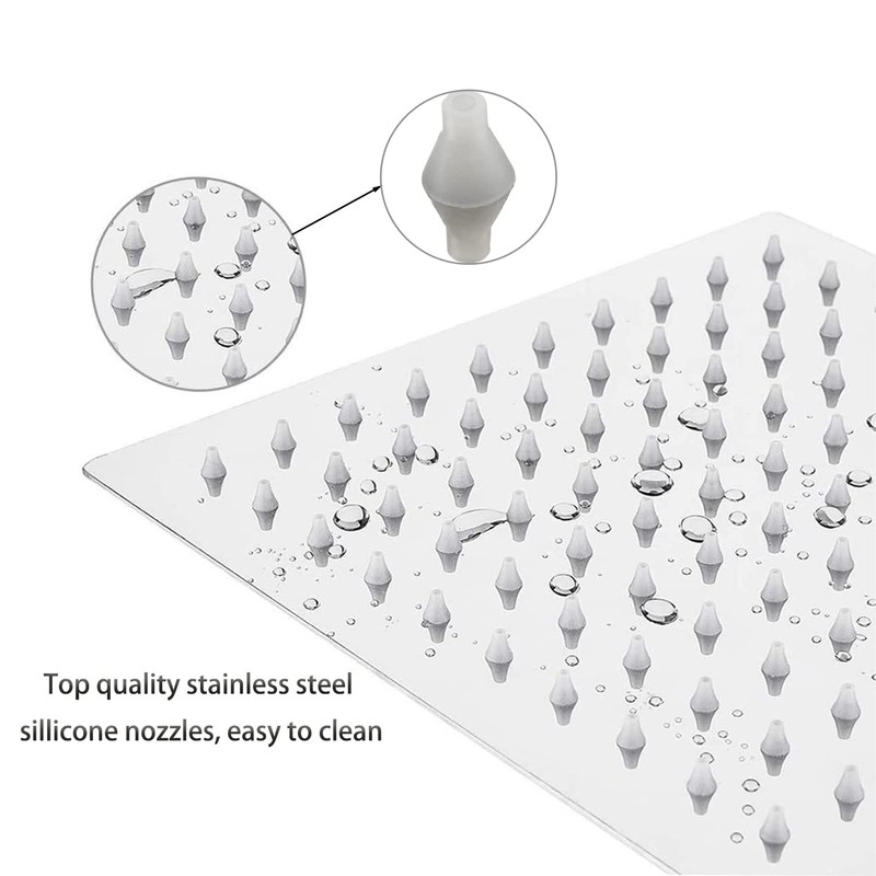 Rain Showerhead, 10 Inch Square Shower Head, Made from 304