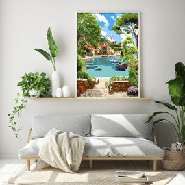 ShengDexin Paint by Numbers Kit for Adults Crafts,Beginner Paint by Number Kits on Canvas,DIY Artwork Acrylic Painting Animal Adults' for Gift Home Wall Decor (16x20inch) (AS)