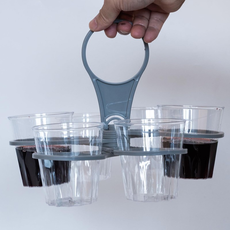 THXFUNAREA 1 x Drink Carrier with Handle, Foldable Drink Holder,