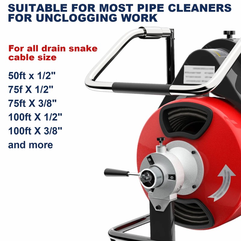 9Pcs Drain Snake Drill Attachment Cutter and Auger Set for