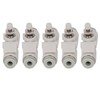 5PCS Throttle Valve Straight Through PVC Regulating Valve Pneumatic Fittings