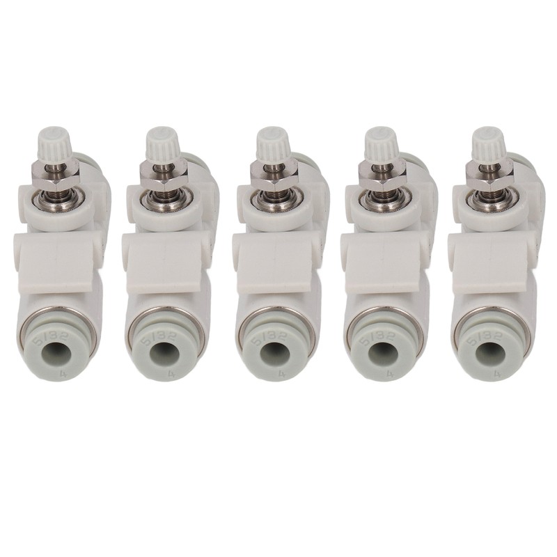 5PCS Throttle Valve Straight Through PVC Regulating Valve Pneumatic Fittings