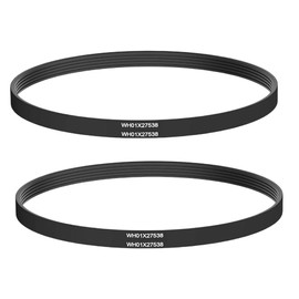 Rubber WH01X27538 2 Pcs Washer Belt Compatible with GE, with Hotpoint Washing Machines Replaces AP6328256, PS12299369, 290D1101P005, 4587903, Black Washing Machine Parts