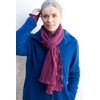 Invero, Merino Scarf Lilly 100% Wool, Cyklam