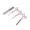 Pet Rabbit Grooming Scissors Stainless Steel Round Tip 4 in