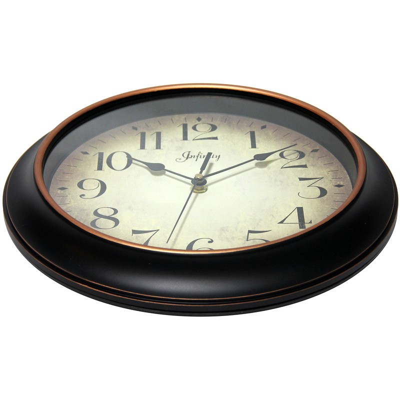 Infinity Instruments 14877BG-2732 Precedent Silent Sweep 12 inch Wall Clock