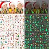 Flyftrey Tattoo Children, Waterproof Children's Tattoos (Luminous Christmas