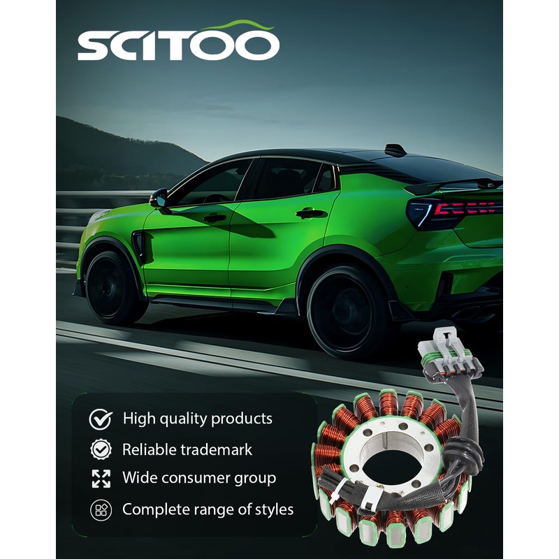 SCITOO Magneto Coil Stator with Voltage Rectifier 2007 For Polaris
