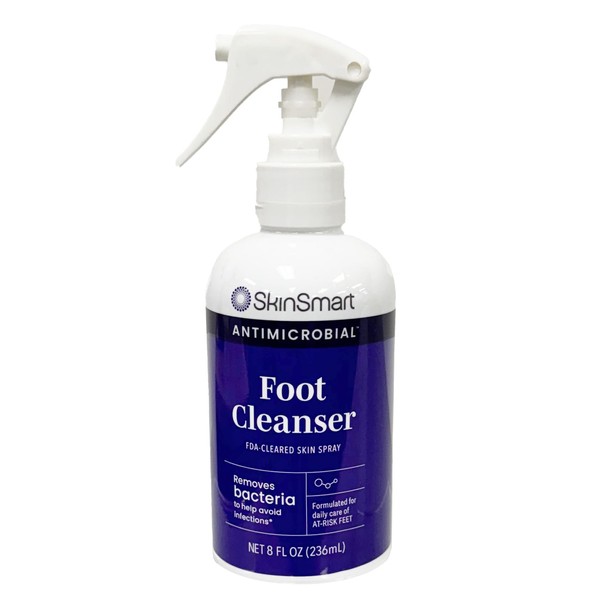 SkinSmart Daily Foot Cleanser for At-Risk Feet, Removes Bacteria to