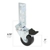 4pc - Storage Rack Caster Wheels (Adapts to Boltless Self