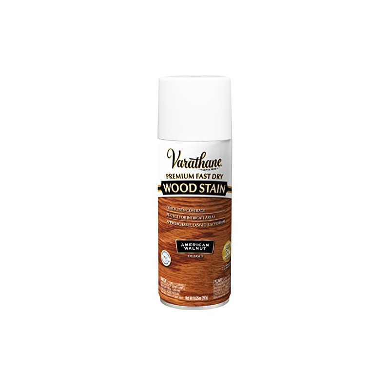 Varathane Premium Fast Dry Wood Stain Spray, 10.25 oz, American
