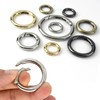 10 Pcs Spring O Rings, 40 mm Round Carabiner Snap,