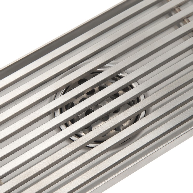 304 Stainless Steel Linear Shower Drain Thickened Lengthened 8 Inch