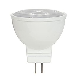 Satco S9281, 3W, MR11, 3000K, 25° Beam Spread, 25,000 Hour Life, 210 Lumens, GU4 Base, 12V AC/DC, LED Bulb