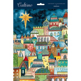 Colourful Bethlehem 245 x 325 mm Caltime Traditional Advent Calendar