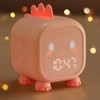 Digital Clock Intelligent Cute Fun Dragon LED Silicone Cartoon Bedside